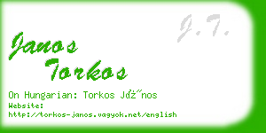 janos torkos business card